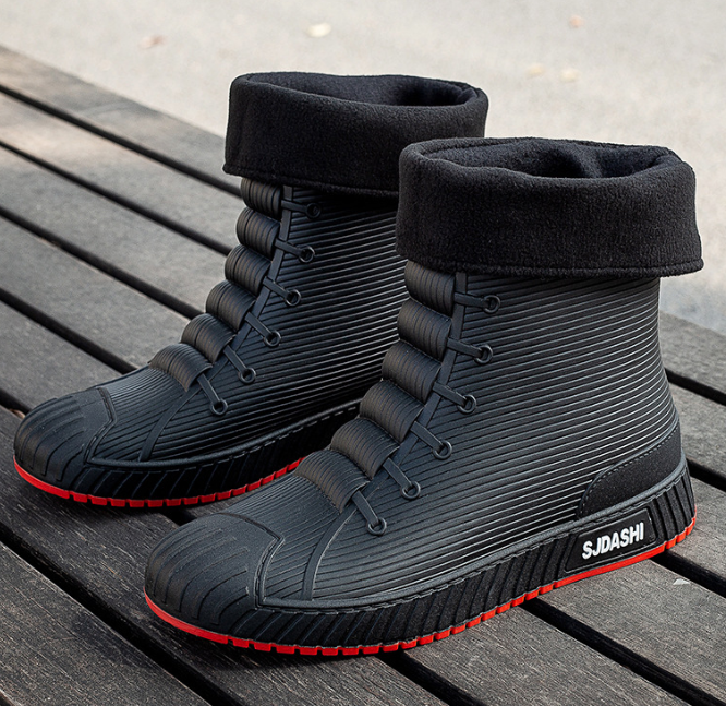 Lightweight Waterproof Padded Short Rain Boots