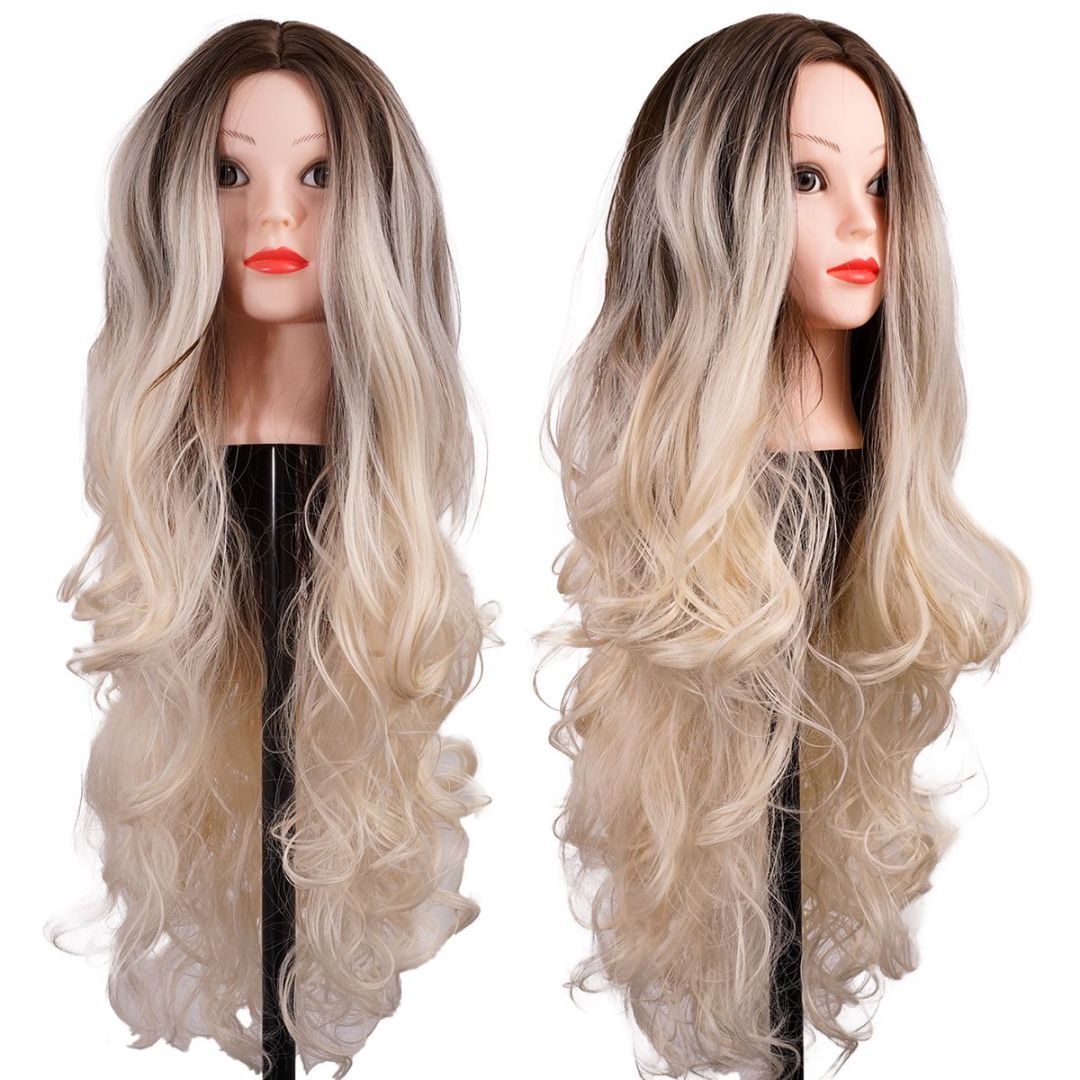 bald beautiful woman long hair hair loss confidence -Blondie