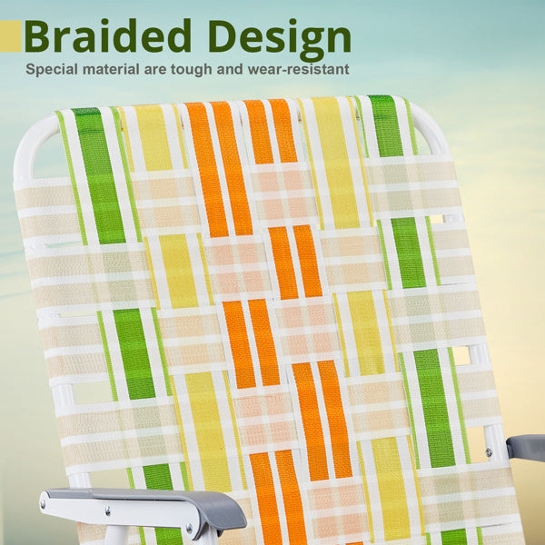 2pcs, Folding Beach Chairs