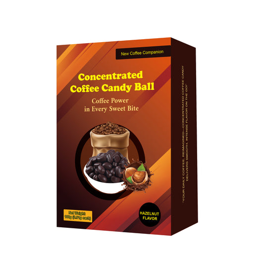 Hazelnut - Flavored Concentrated Coffee Candies, Individually Packaged, No Need For Brewing, With A Rich And Mellow Aroma. Suitable For People Engaged In Outdoor Sports, Those At Parties, And Drivers.