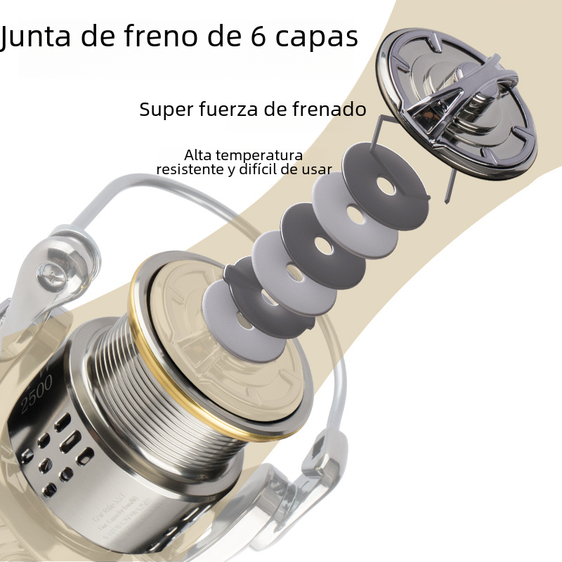 Blings Metal Aurora Coated Fishing Reel and Rod