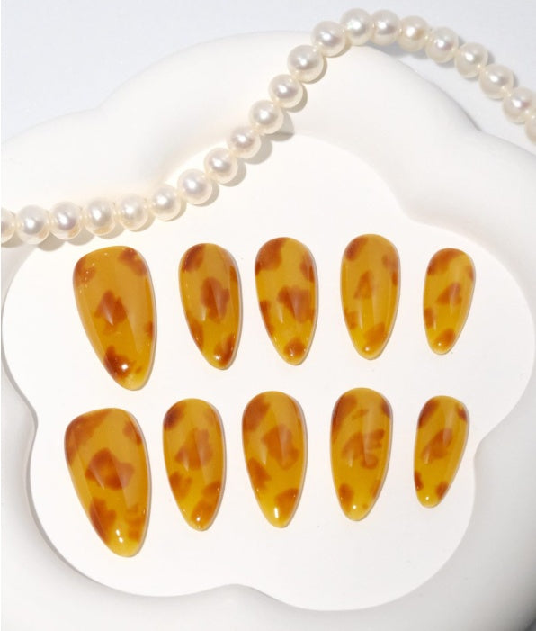 Amber Sunset Nail Art