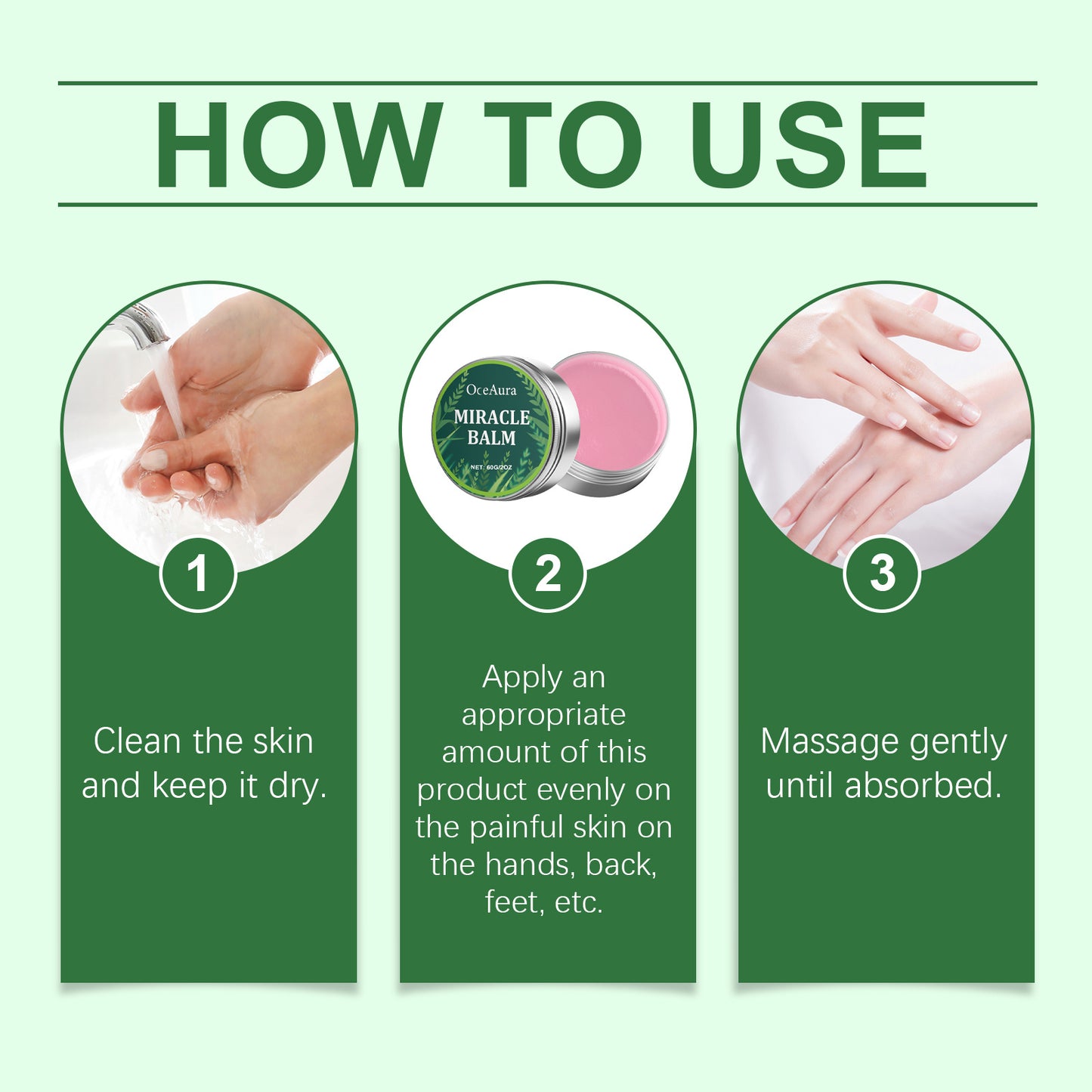 OceAura Herbal Joint Care Cream Daily External Care For Knee Joints Herbal Massage Cream