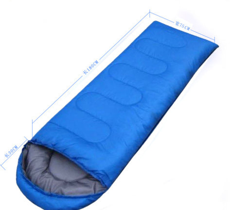 屋外キャンプ用寝袋 ポータブル軽量防水トラベルハイキング寝袋（キャップ付き）