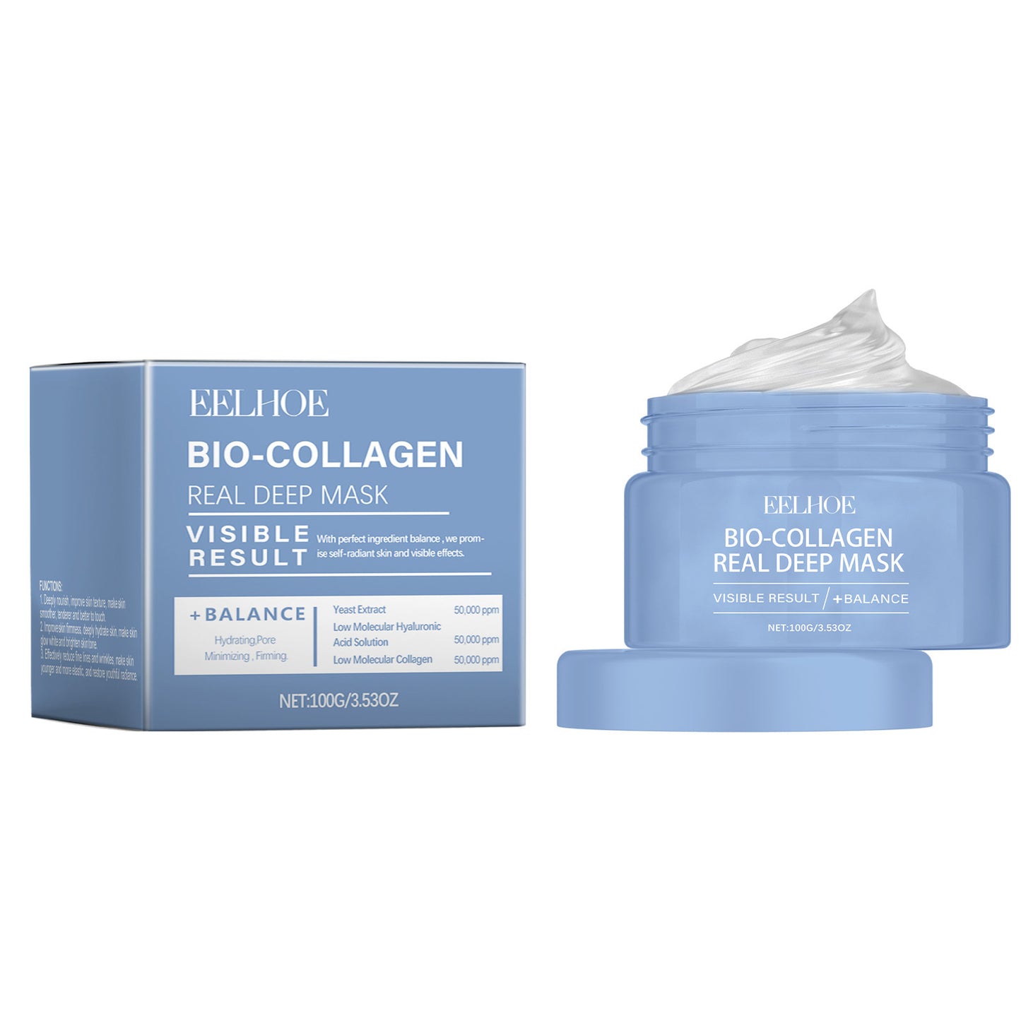 EELHOE Collagen Peel Peel Peel Pull Mask Moisturizing And Moisturizing Facial Skin Hydrating And Supple Skin Care Mask