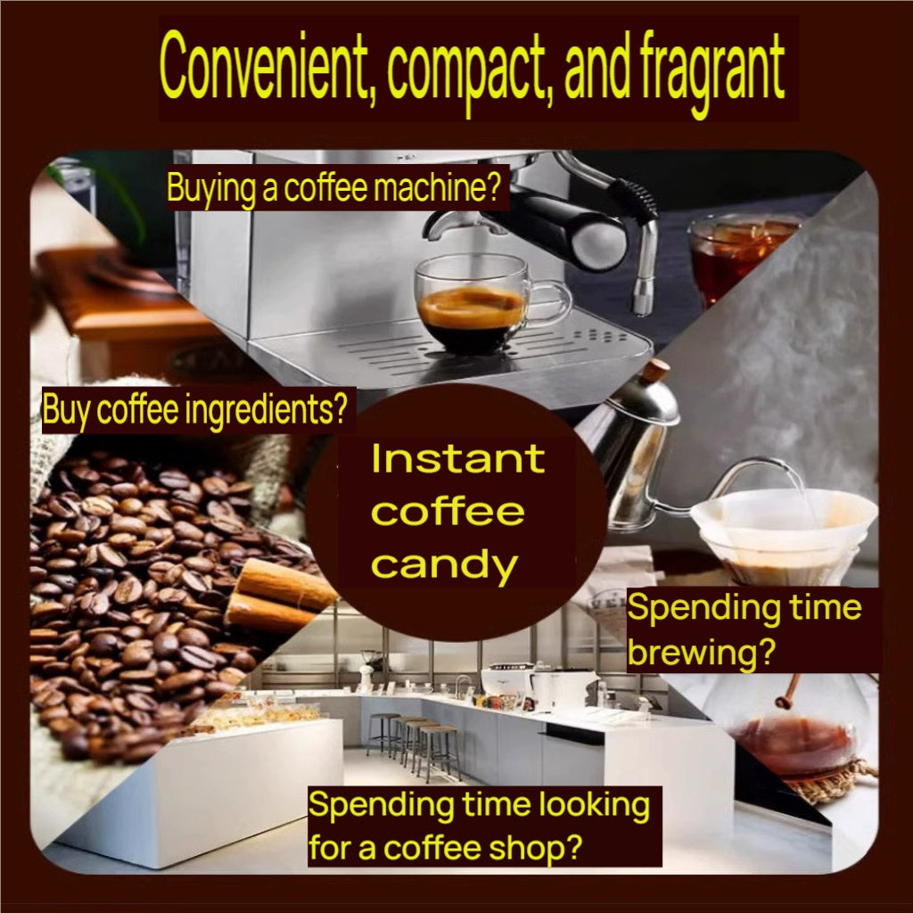 Original - Flavored Concentrated Coffee Candies, Individually Packaged, No Need For Brewing, With A Rich And Mellow Aroma. Suitable For People Engaged In Outdoor Sports, Those At Parties, And Drivers.