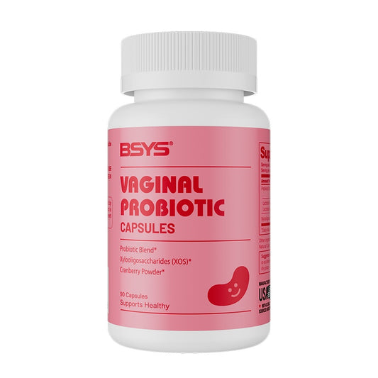 BSYS Vagina Probiotic Capsules Vagina Health Support Formula Yeast Balance UTI Prevention Aid Menopausa Wellness Vaginal Dryness Relief Antibiotic Support Immune Boost
