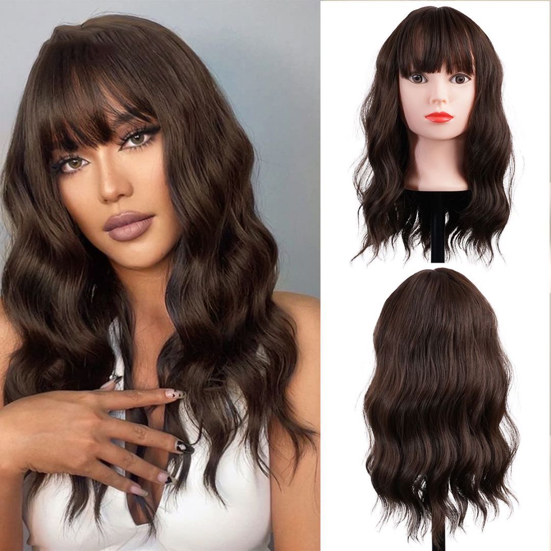 Bald Female Short Hair Hair Loss Confidence - Light Black Wig