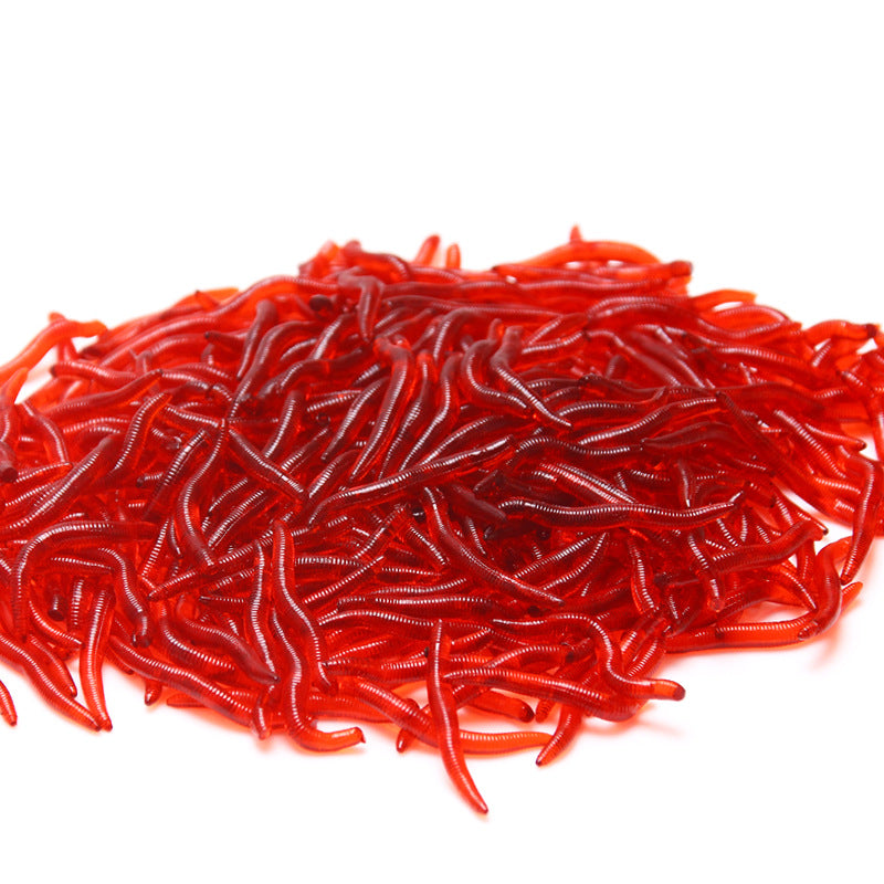 Luya Soft Earthworm Simulation Bait for Fishing Gear