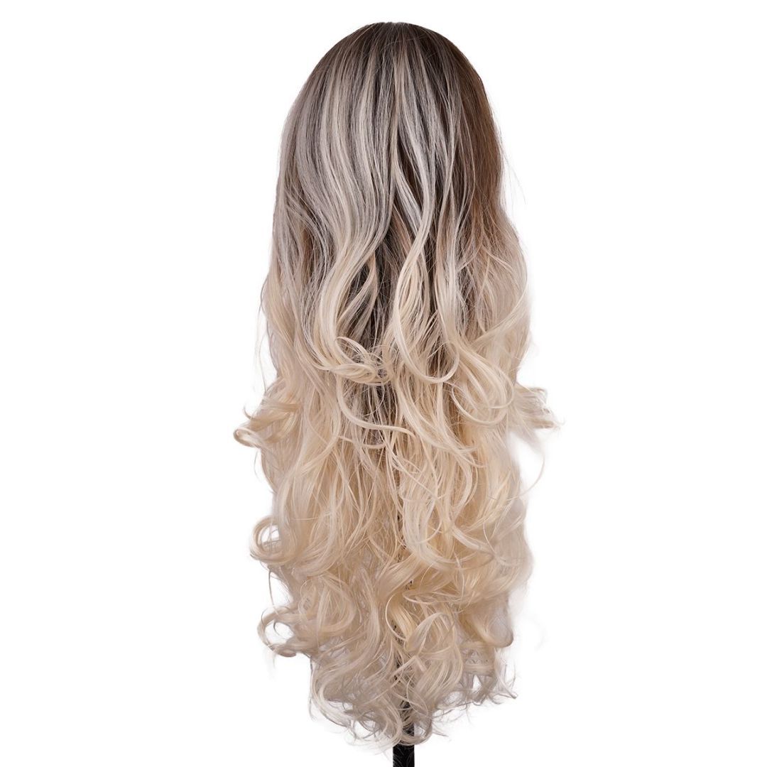bald beautiful woman long hair hair loss confidence -Blondie