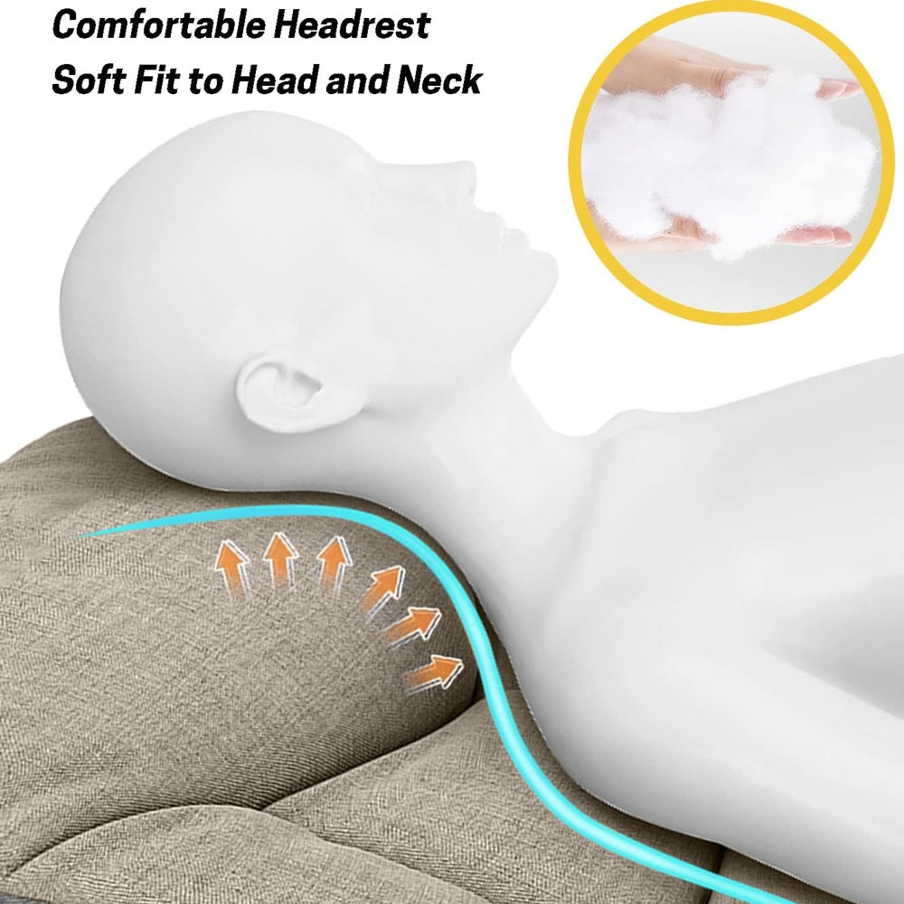 ATORPOK All In One Camping Cot For Adults Heavy Duty 450 Lbs Capacity, Portable Folding Bed With Built In Cushion Pillow, Lightweight Compact Design Includes Carry Bag For Indoor Outdoor Use