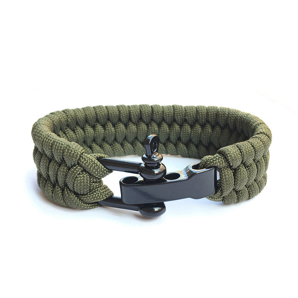 Outdoor Emergency Seven-Core Parachute Cord Bracelet