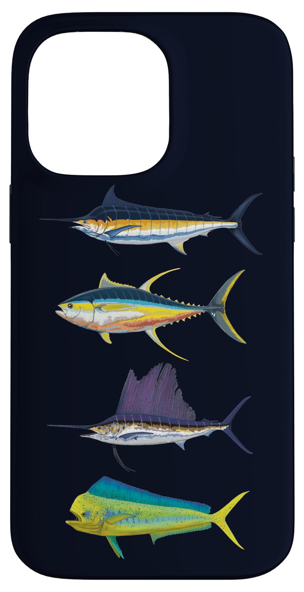 iPhone 14 Pro Max Saltwater Marine Fish Deep Sea Saltwater Fishing Fisherman Case