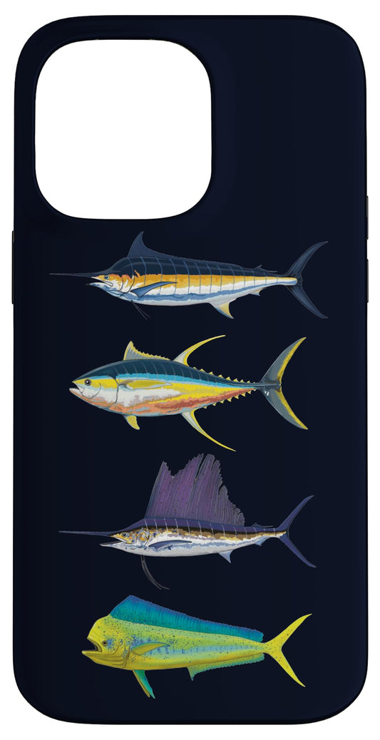 iPhone 14 Pro Max海水熱帯魚深海釣りフィッシング漁師ケース