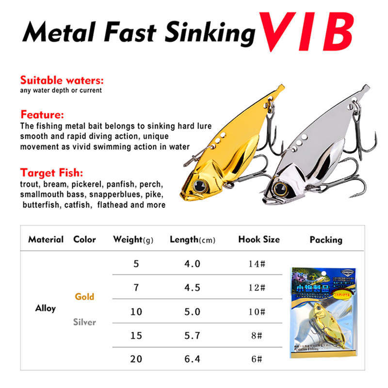 Metal Blade Baits for Bass Fishing Lures and Crankbaits