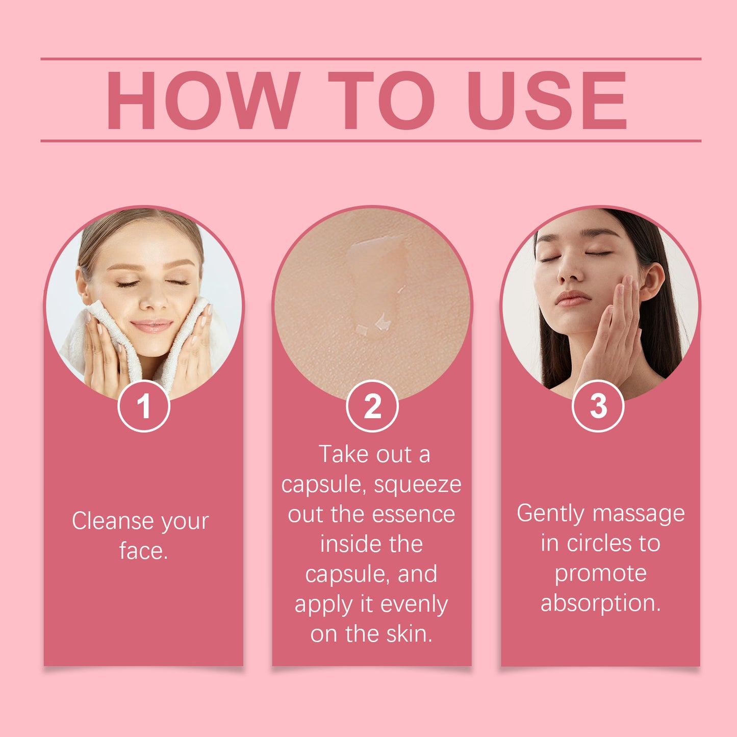 EELHOE Facial Capsule Essence Gentle Daily Moisturizing And Moisturizing Facial Skin Skin Care And Hydrating Care Serum