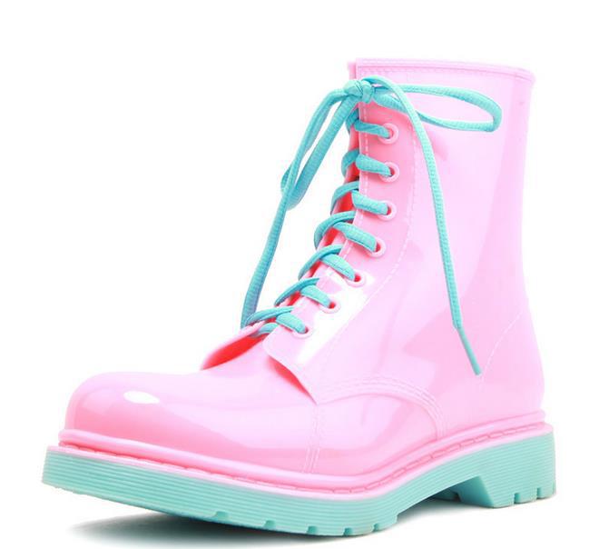Fashionable Winter Women's Transparent Glitter Rain Boots