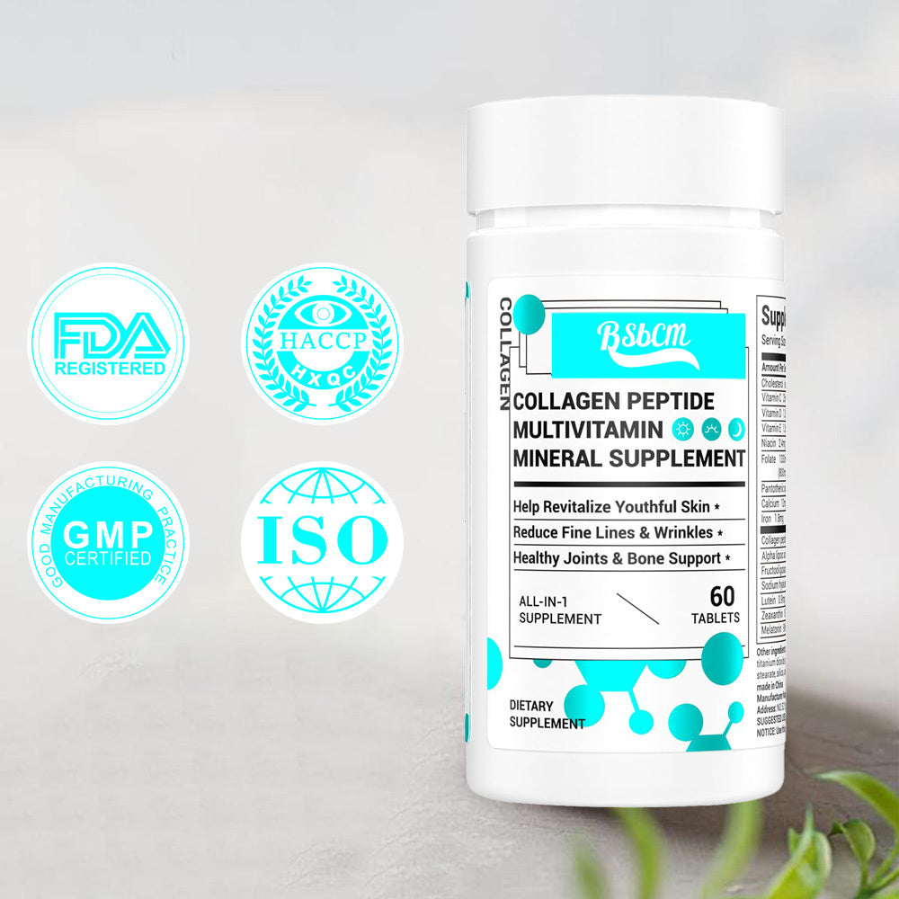 Collagen,Vitamin&Mineral,ContainsVitamin D3,VitaminC, Probiotics,Vitamin E,Vitamin B &Multivitamin Healthcare Edible 60 Count