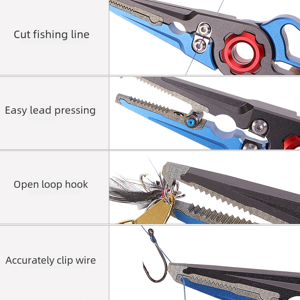 High-Precision Saltwater Fishing Pliers with Lock
