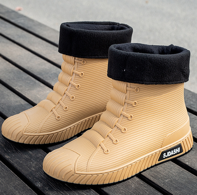 Lightweight Waterproof Padded Short Rain Boots