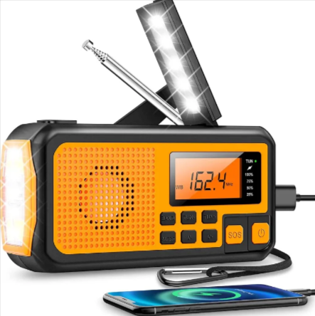 Emergency Solar Hand Crank Radio
