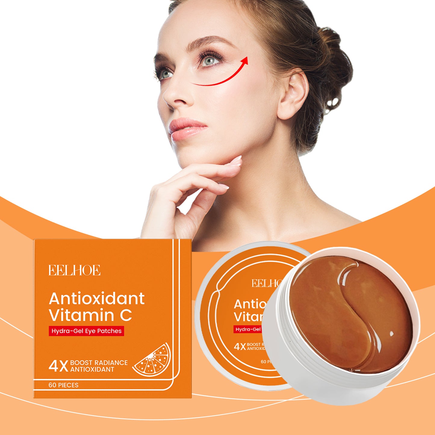 EELHOE Vitamin C Under-Eye Patch Eye Bag Care Cools And Moisturizes The Skin Around The Eyes