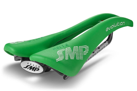 Selle SMP Evolution Saddle with Carbon Rails (Green)