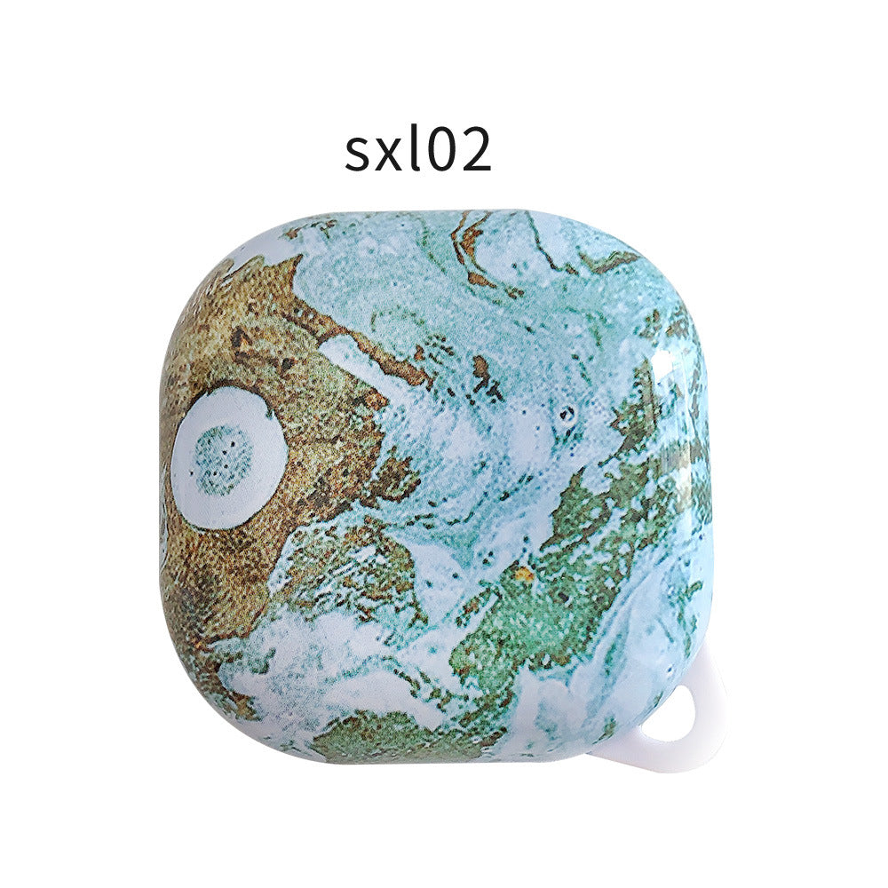 For Buds Live Pro Headphone Cover Buds Plus Marble Water Decal PC Hard Shell Case