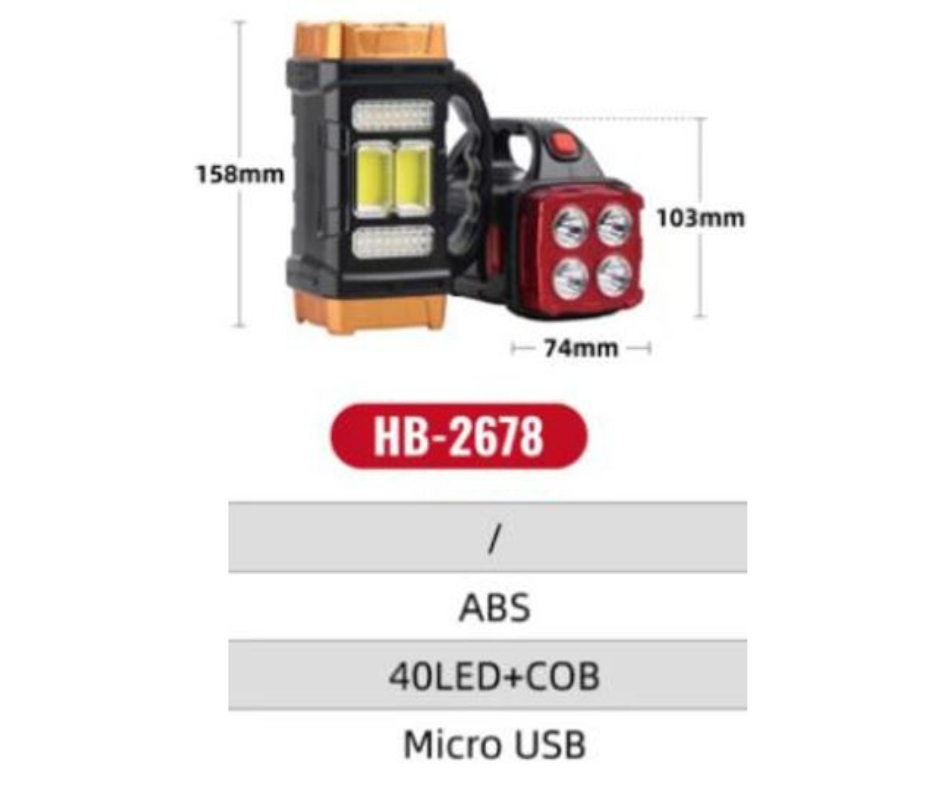 Solar Dual-Head Emergency Light