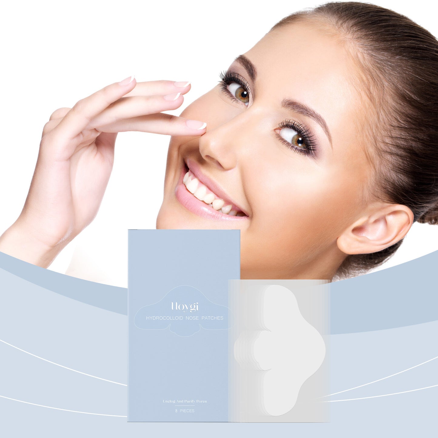 Hoygi Salicylic Acid Nose Care Patch Gently Cleanses The Skin, Oily Blackheads, Pimples, Fine Pores, And No Tightness