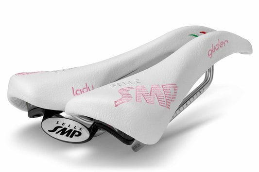 Selle SMP Glider Saddle with Steel Rails (Lady White)
