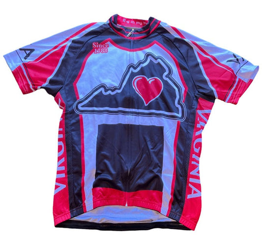 Virginia Men's Cycling Jersey (Large) - Red