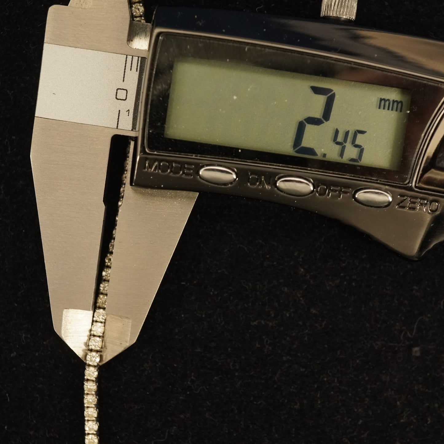 14K White Gold & Diamond Tennis Anklet 9" Approx 5.00 CTW -Free Ship USA